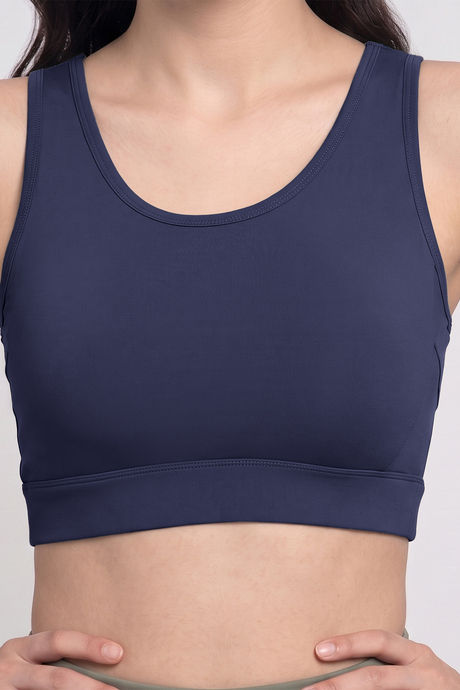 Zelocity Medium Impact Quick Dry Sports Bra - Naval Academy — image 4